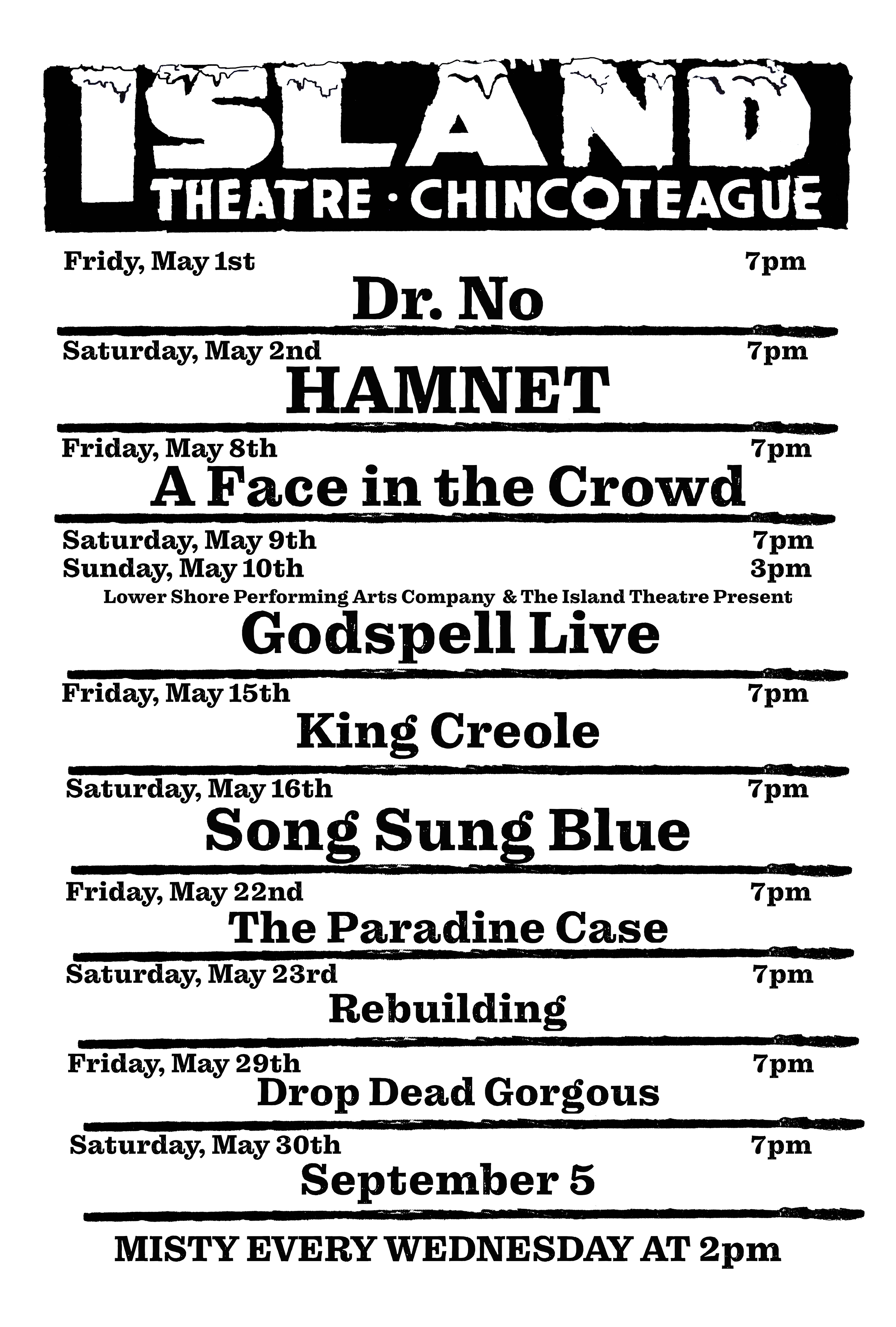 July Schedule